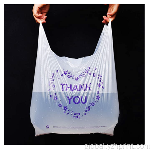 Thank You T Shirt Bags Custom Thank You shopping Plastic Bags Manufactory